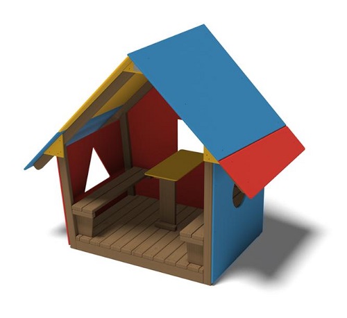 Leikkimökki Trikolor 104340 Lappset - Leikkivälineet - 67607 - 1