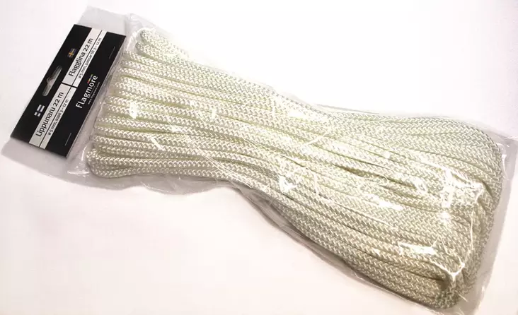 Lippunaru 5 mm 22 m - Suomen liput, Lipputangot - 3687 - 1