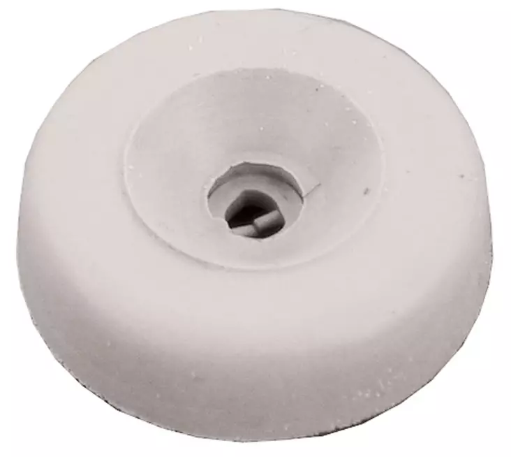 Ovenpysäytin Ø 22 mm pyöreä valkoinen kumi 2 kpl - Ovitarvikkeet, lukot, ovikellot - 56137 - 1