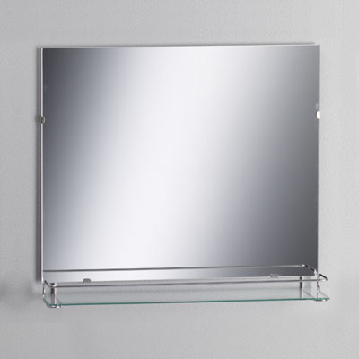 Peili kylpyhuoneen 600 x 500 mm lasihyllyllä Indus 60 - Peilikaapit, allaskaapit ja tarvikkeet - 37 - 1