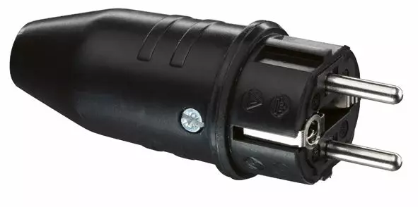 Pistotulppa kumi maadoitettu 16A IP44 ABL - Pistorasiat, Pistotulpat - 72687 - 1