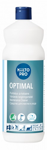 Puhdistus- ja hoitoaine Kiilto Optimal - Lattianhoitoaineet, Vahat, Vahanpoisto - 56827 - 1