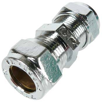 Puserrusliitin krom. - Putkenkannakkeet, Putkiyhteet - 15087 - 1