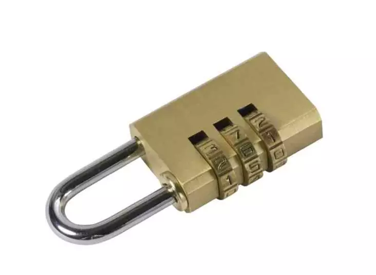 Riippulukko 3-numeroyhdistelmälukituksella - Ovitarvikkeet, lukot, ovikellot - 73237 - 1