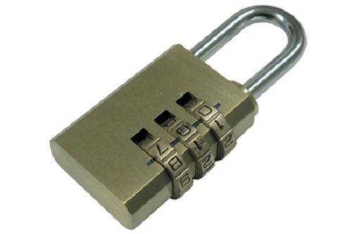 Riippulukko numerokoodilla messinki 20 mm - Ovitarvikkeet, lukot, ovikellot - 60667 - 1