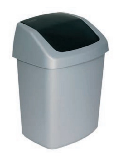 Roska-astia heilurikannella 50 L harmaa Curver - Roskakorit, poljinastiat - 5887 - 1