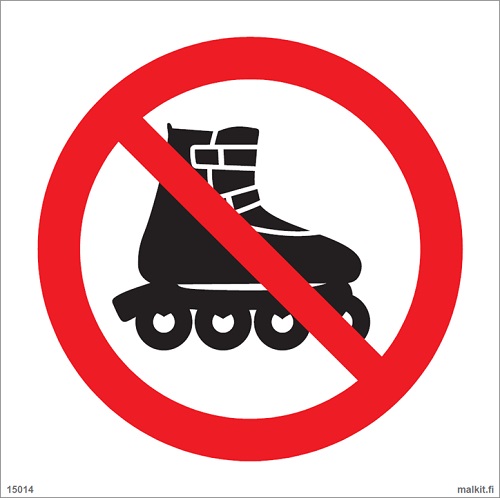 Rullaluistelu kielletty opaste - Kieltokilvet - 66747 - 1