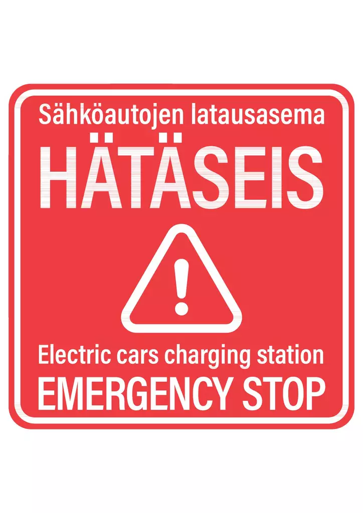 Sähköautojen latausasema Hätäseis - Sähköalan kilvet - 73147 - 1