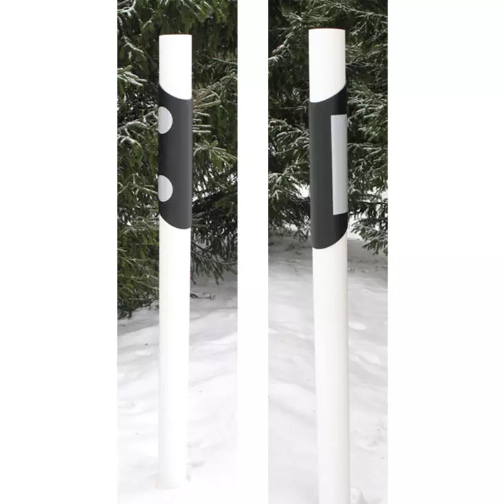 Sumupaalu / Reunapaalu 80 x 1500 mm R2 - Liikenteen ohjaus - 75887 - 1