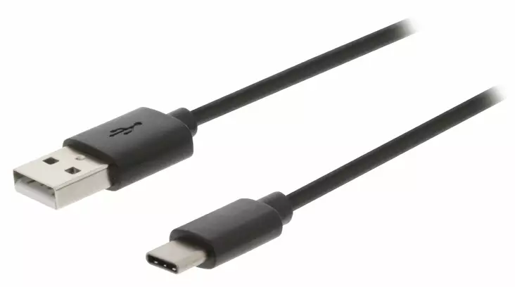 USB 2.0 Kaapeli USB-C Uros - USB A Uros 1.00 m - Sähkötarvikkeet - 62197 - 1
