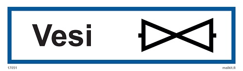 Vesi + sulku opaste - Kiinteistökilvet - 65257 - 1