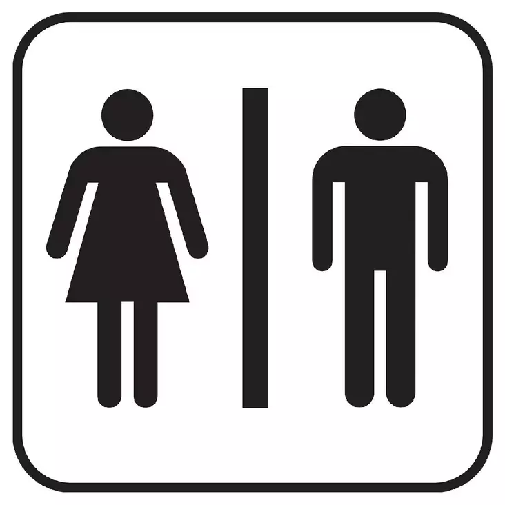 WC Nainen Mies opaste - Kiinteistökilvet - 72667 - 1