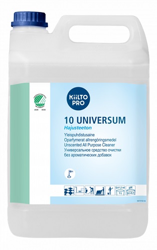 Yleispesuaine Kiilto 10 Universum Hajusteeton 5 L - Yleispesuaineet, Desinfioivat aineet - 62497 - 1