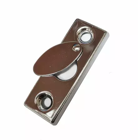 Ikkunan peitekilpi läpällä 22 mm kromattu - Ikkunatarvikkeet, vetimet, saranat - 74718 - 1