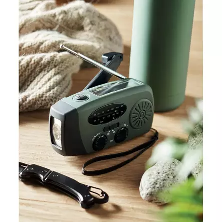 Radio LED-lampulla ja varavirtalähteellä tumman vihreä - Muut VSS tarvikkeet - 75918 - 1