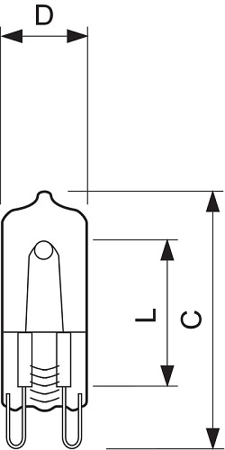 Halogeenilamppu Philips EcoHalo MV Click 18W 230V G9 CL - Halogeenilamput - 59588 - 2
