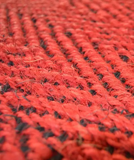 Käytävämatto kookos 200 cm kaksipuolinen puna / musta 1104 - Tekstiilimatot, Käytävämatot - 69398 - 1