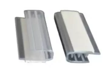 Kilpikiinnike seinän suuntaisesti muovi tarrakiinnitys 17 x 75 mm - Kylttien kiinnikkeet ja tarvikkeet - 2918 - 1