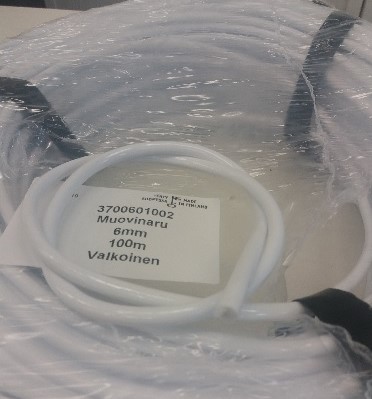 Pyykkinaru, muovitettu valkoinen 6mm /100 m - Sauna, Pukuhuone, Pesutupa - 3278 - 1