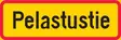 Pelastustie lisäkilpi liikennemerkkialumiini R1 400 x 200 mm - Liikennemerkin lisäkilvet - 74748 - 1