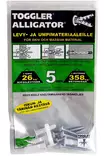 Alligator ruuviankkuri 5 mm laipalla ruuveineen, 5kpl/pss - Ruuvit, Tulpat - 57878 - 2