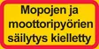 Mopojen ja moottoripyörien säilytys kielletty kerrosalumiini 400 x 200 mm - Kielto- ja rajoitusmerkit - 70028 - 1
