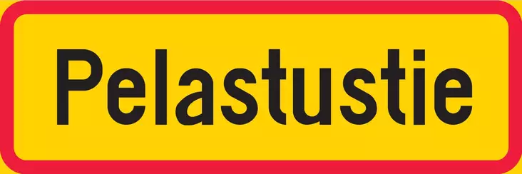 Pelastustie lisäkilpi liikennemerkkialumiini R1 400 x 200 mm - Liikennemerkin lisäkilvet - 74748 - 1