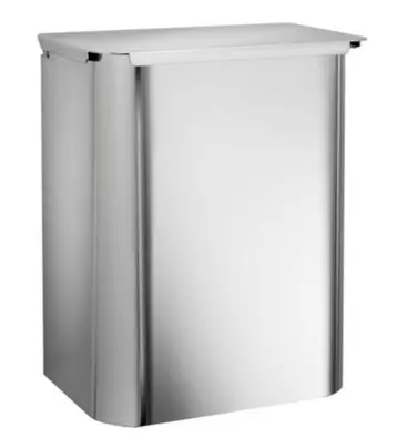 Hygieniaroska-astia 5 L kannellinen kiiltävä RST - Roska-astiat - 75148 - 1