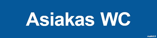 Asiakas WC muovi 200 x 50 mm - Kiinteistökilvet - 67178 - 1