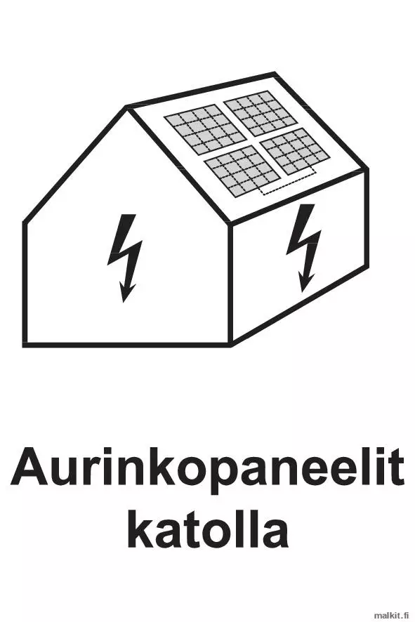 Aurinkopaneelit katolla muovi 100 x 150 mm - Paloalan kilvet - 71348 - 1