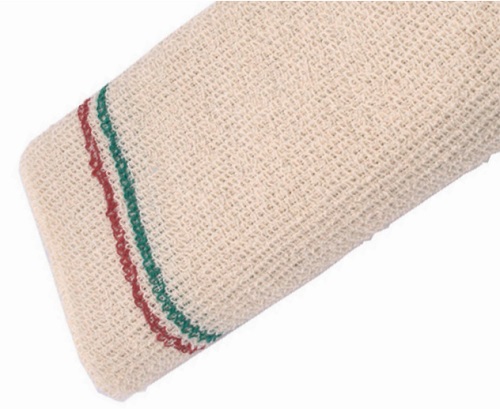 Froteeliina 2-puolinen puna-vihreä raita 50 x 70 cm - Siivousliinat, Sienet - 6028 - 1