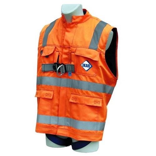 Heijastinliivivaljas Ikar 45-IKWA G2B oranssi huomioliivi ja turvavaljaat - Turvavaljaat, Valjasliivit - 67558 - 1