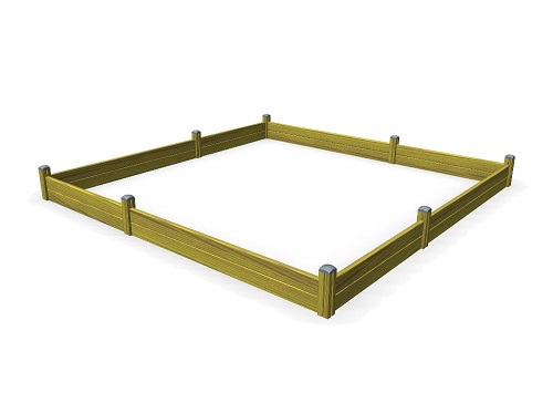 Hiekkalaatikko 4,1 x 4,1 m Q11230 Lappset Clover - Hiekkalaatikot - 65068 - 1