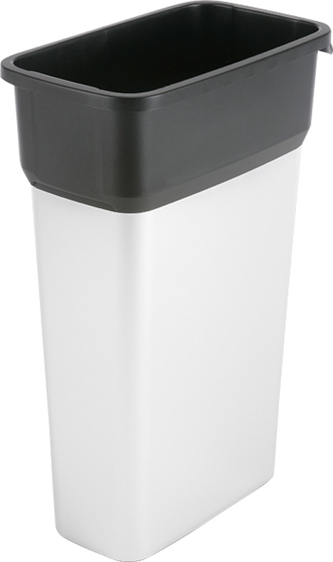 Jäteastia Geo 70 L metalloitu / musta 29 x 49 x 73 cm - Roskakorit, poljinastiat - 5418 - 1