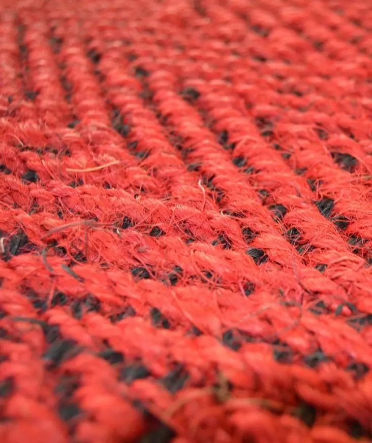 Käytävämatto kookos 200 cm kaksipuolinen puna / musta 1104 - Tekstiilimatot, Käytävämatot - 69398 - 1