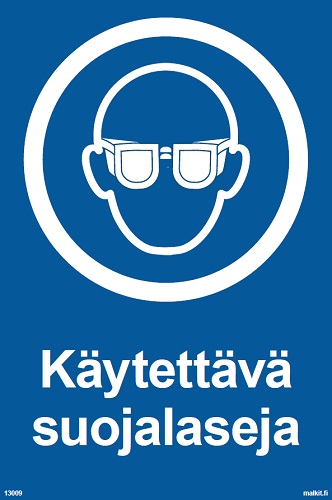 Käytettävä suojalaseja opaste - Ohjekilvet - 66448 - 1