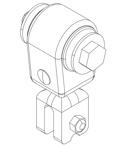 Keinulaakeri 902509 metallipuomiin kapea laippaväli Lappset - Leikkivälineiden varaosat - 61518 - 1