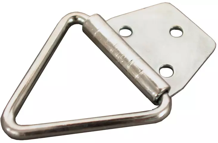 Kiinnitinlenkki kolmio 50 x 50 x 50 mm sinkitty - Ovitarvikkeet, lukot, ovikellot - 638 - 1