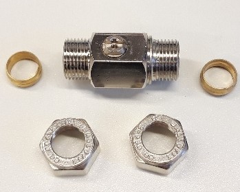 Kuulasulku pus. 12x12 mm - Palloventtiilit, Kuulasulut - 758 - 1