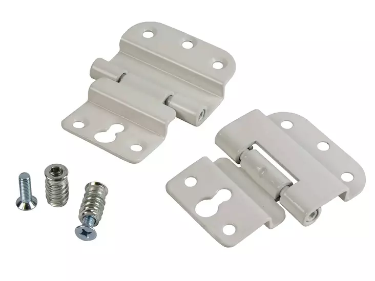 Lehtisarana 602 taivutettu 70 x 50 mm valkoinen 2 kpl - Ovitarvikkeet, lukot, ovikellot - 73028 - 1