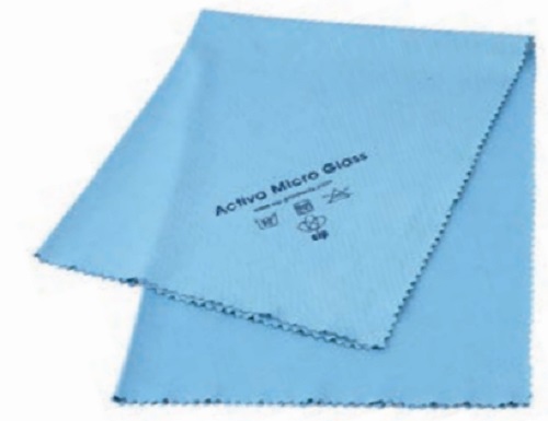 Mikrokuituliina Activa Micro ikkunaliina sininen 10kpl/pkt - Siivousliinat, Sienet - 6048 - 1