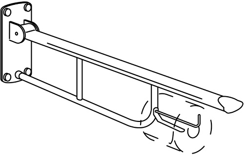 Paperiteline 1714, käsinojiin 1711, 1712 ja 1713 - Kahvat, Kaiteet - 62328 - 1