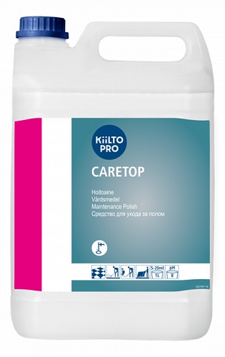 Puhdistus- ja hoitoaine Kiilto Caretop 5 L - Lattianhoitoaineet, Vahat, Vahanpoisto - 66388 - 1