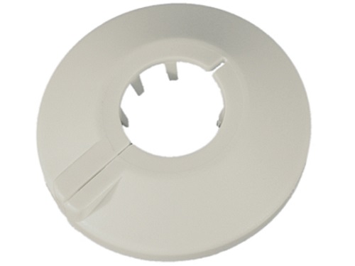 Putken peitelevy 18 mm valkoinen 4 kpl - Kulmalevyt, asennusvanteet - 62228 - 1