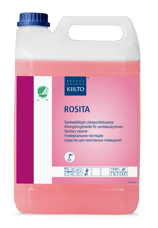 Saniteettitilojen puhdistusaine Kiilto Rosita - Saniteetti, Kosteantilan puhdistusaineet - 56828 - 1
