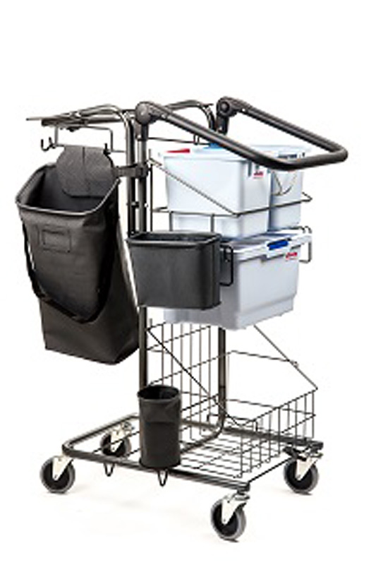 Siivousvaunu Micro Premium varusteltu 67 x 52 x 104 cm - Siivousvaunut, Välinepitimet - 5408 - 1