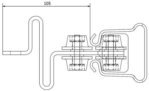 Vaakavaunu No 951 CE vaakaturvakiskoon - Köydet, liitosköydet, kiinnitysvaijerit - 60318 - 1