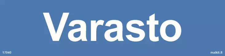 Varasto opaste - Kiinteistökilvet - 67188 - 1