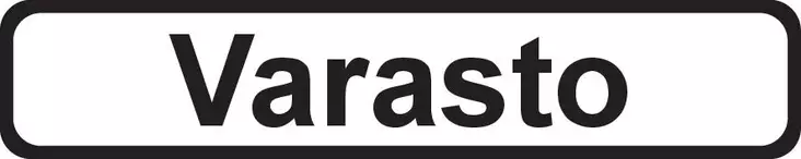 Varasto valk-musta kerrosalumiini 150 x 30 mm - Kiinteistökilvet - 70048 - 1