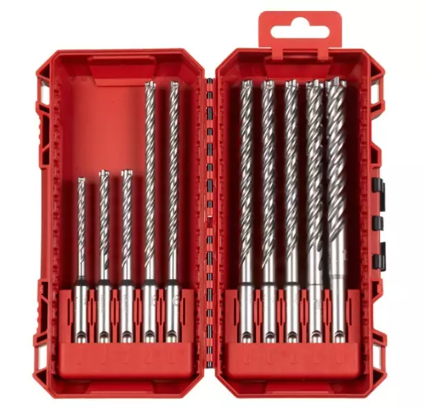 Vasaraporanteräsarja Milwaukee SDS+ MX4 PF 10 osainen - Poranterät, Teräsarjat - 76308 - 1
